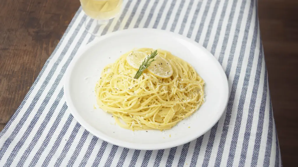 Plated Lemon Pepper Pasta garnished with fresh lemon zest, grated Parmesan, and a sprinkle of freshly ground black pepper.