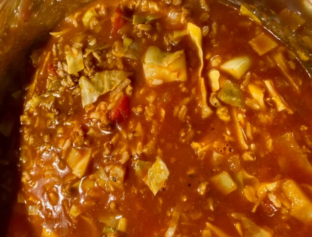 cooking Sweet and Sour Cabbage Soup