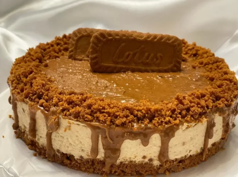 The BEST Biscoff Cookie Butter Cheesecake