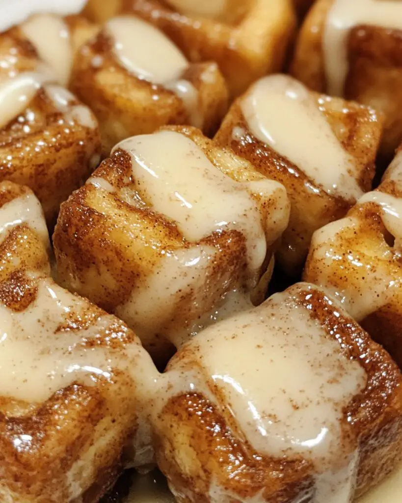 Cinnamon Roll French Toast Bites