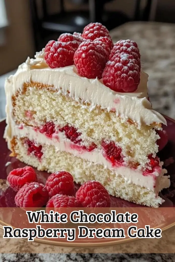 Indulge in this Delicious White Chocolate Raspberry Dream Cake Recipe, perfect for budget-friendly Christmas treats! This stunning cake features rich layers of white chocolate buttercream, tangy raspberry jam, and moist cake, topped with fresh berries. It's not only a feast for the eyes but also a delight for the taste buds! Impress your family and friends with this easy-to-make dessert that can be prepared a day in advance. Save this pin and try out this luxurious cake for your next celebration!