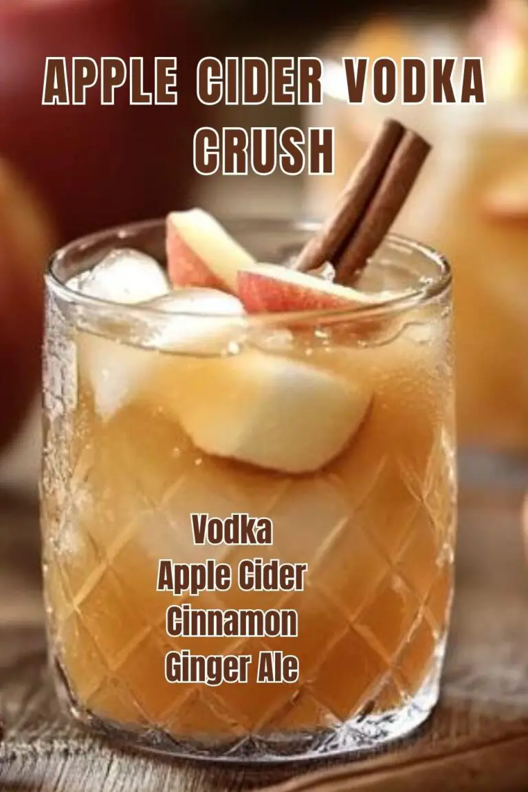 Refresh your taste buds with this delightful Apple Cider Vodka Crush! Made with crisp apple cider and the smooth kick of vodka, it's perfect for cozy gatherings or a fun night in. This easy cocktail is not only delicious but also a fantastic way to enjoy the flavors of fall. Try it today and elevate your drink game! Don't forget to save this pin for your next happy hour!