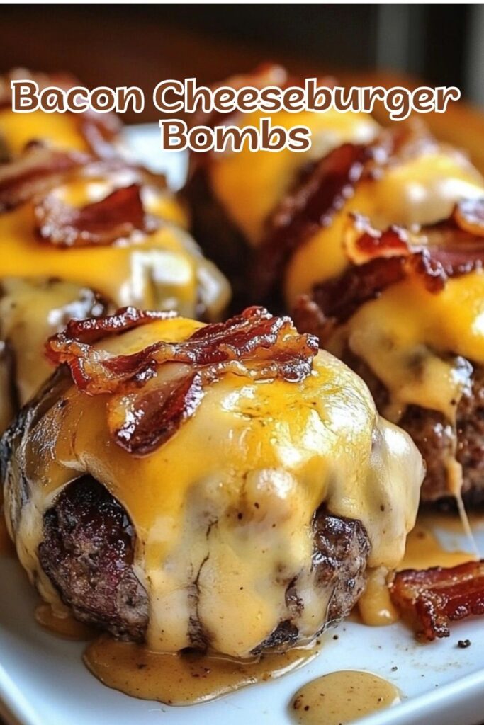 Get ready for irresistible Bacon Cheeseburger Bombs, the perfect quick and delicious appetizer! These delightful bites combine crispy bacon, juicy beef, and gooey melted cheese wrapped in a golden crust. Perfect for game nights or gatherings, they’re sure to be a hit with family and friends. Don’t miss out on trying this mouthwatering recipe—save this pin and visit our site for step-by-step instructions!