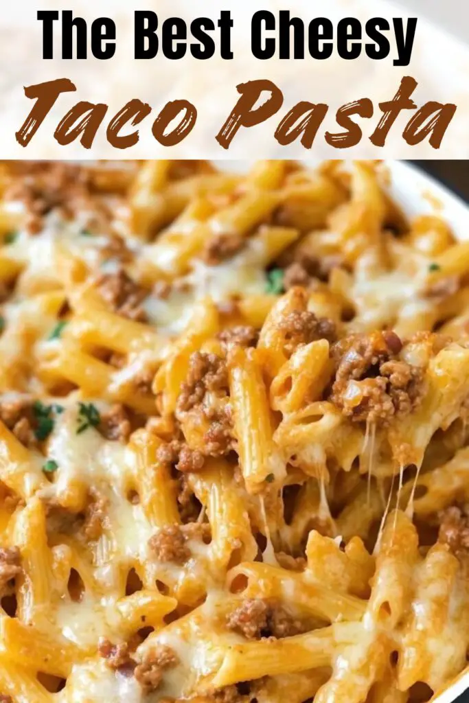 Savor the flavors of our Cheesy Taco Pasta! This delicious dish combines the heartiness of pasta with zesty taco seasonings and gooey cheese. Perfect for a quick weeknight meal, it's a family favorite that’s easy to prepare and packed with protein. Don't miss out—save this pin and try the recipe today for a cheesy twist on taco night!