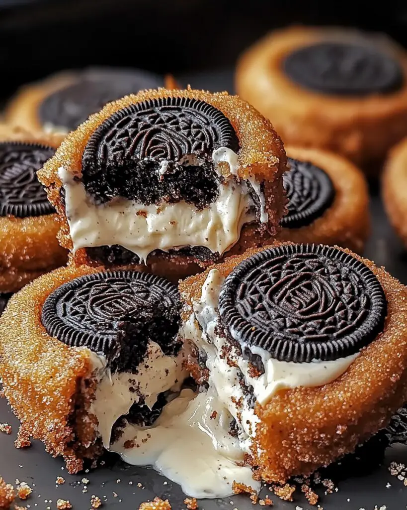 Cookies & Cream Cheesecake Deep-Fried Oreos