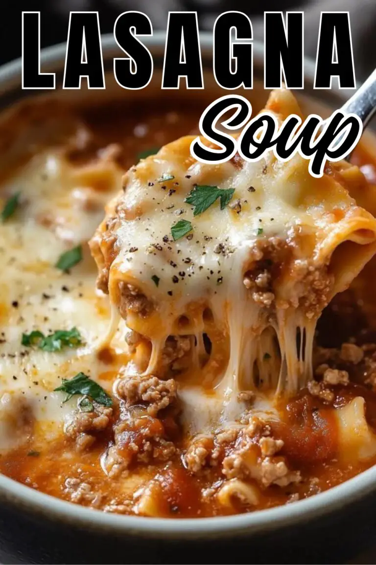 Dive into this Easy Lasagna Soup Recipe for a comforting meal that's quick to make! With rich flavors and cheesy goodness, it's perfect for weeknight dinners. Enjoy the delicious taste of lasagna without the hassle. Save this pin and try making it tonight!