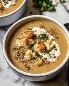 Easy Roasted Cauliflower Soup