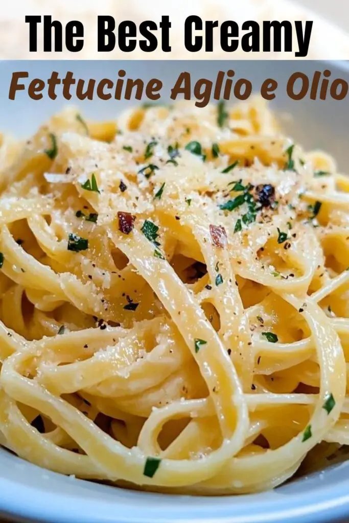 Discover the delightful taste of Fettuccine Aglio e Olio! This simple Italian pasta dish features garlic sautéed in olive oil, creating a deliciously aromatic flavor. It's quick to prepare, perfect for busy weeknights, and uses just a few ingredients. Enjoy a rich and satisfying meal with this classic recipe! Save this pin to try it out or visit our site for more Italian recipes!