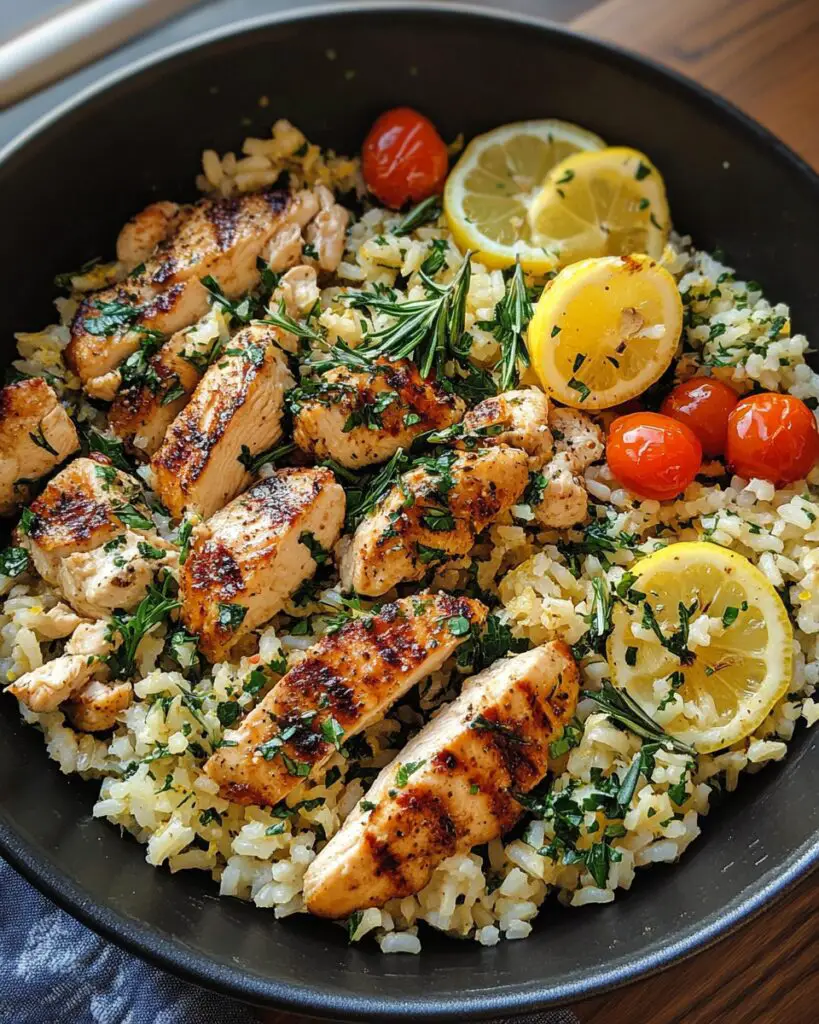 Greek Chicken and Lemon Rice (30 Minutes, One-Pot)