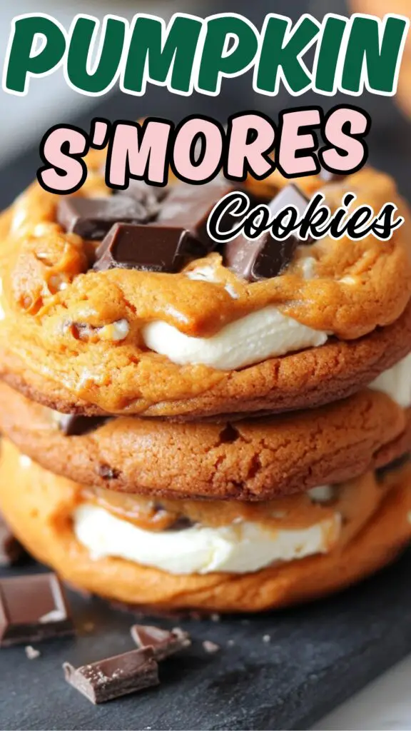 Indulge in the cozy flavors of fall with these Pumpkin S'mores Cookies! Combining the sweetness of pumpkin, gooey marshmallows, and rich chocolate, this easy recipe is perfect for autumn gatherings. Enjoy a deliciously unique twist on the classic s'mores that everyone will love. Don't forget to save this pin for a fun baking day!