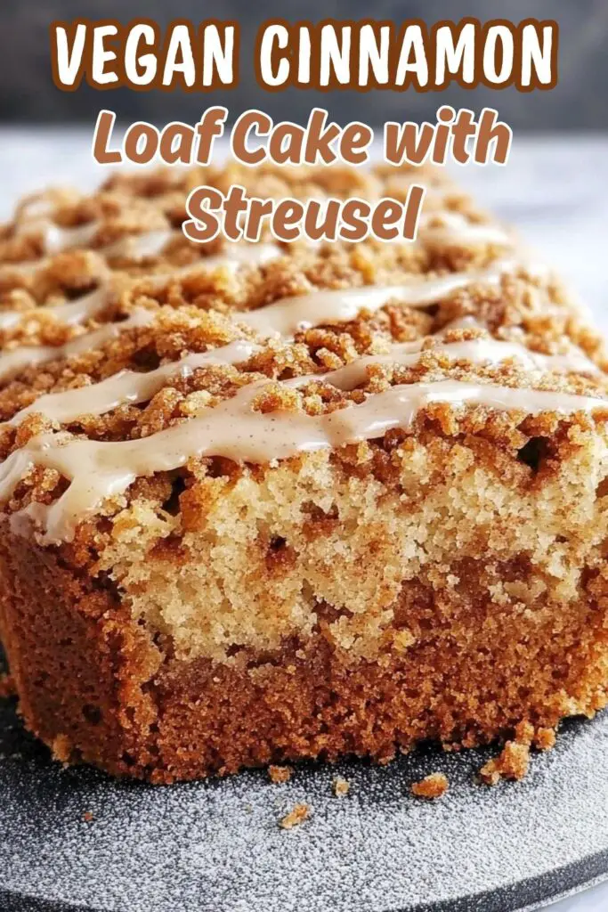 Indulge in our Vegan Cinnamon Loaf Cake with Streusel, a deliciously moist treat that’s perfect for any occasion! This cake is dairy-free and egg-free, making it a guilt-free dessert option. The sweet cinnamon flavor combined with a crunchy streusel topping creates a delightful contrast that will please your taste buds. It’s easy to make and perfect for sharing! Save this recipe for your next baking adventure, and visit our site for more vegan dessert ideas!