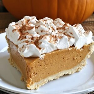 Indulge in the creamy delight of No Bake Marshmallow Pumpkin Pie! This easy and delicious dessert combines pumpkin, fluffy marshmallows, and a graham cracker crust for a perfect fall treat. It's quick to make, no baking required, and sure to impress your guests. Save this recipe now and make your next gathering unforgettable!